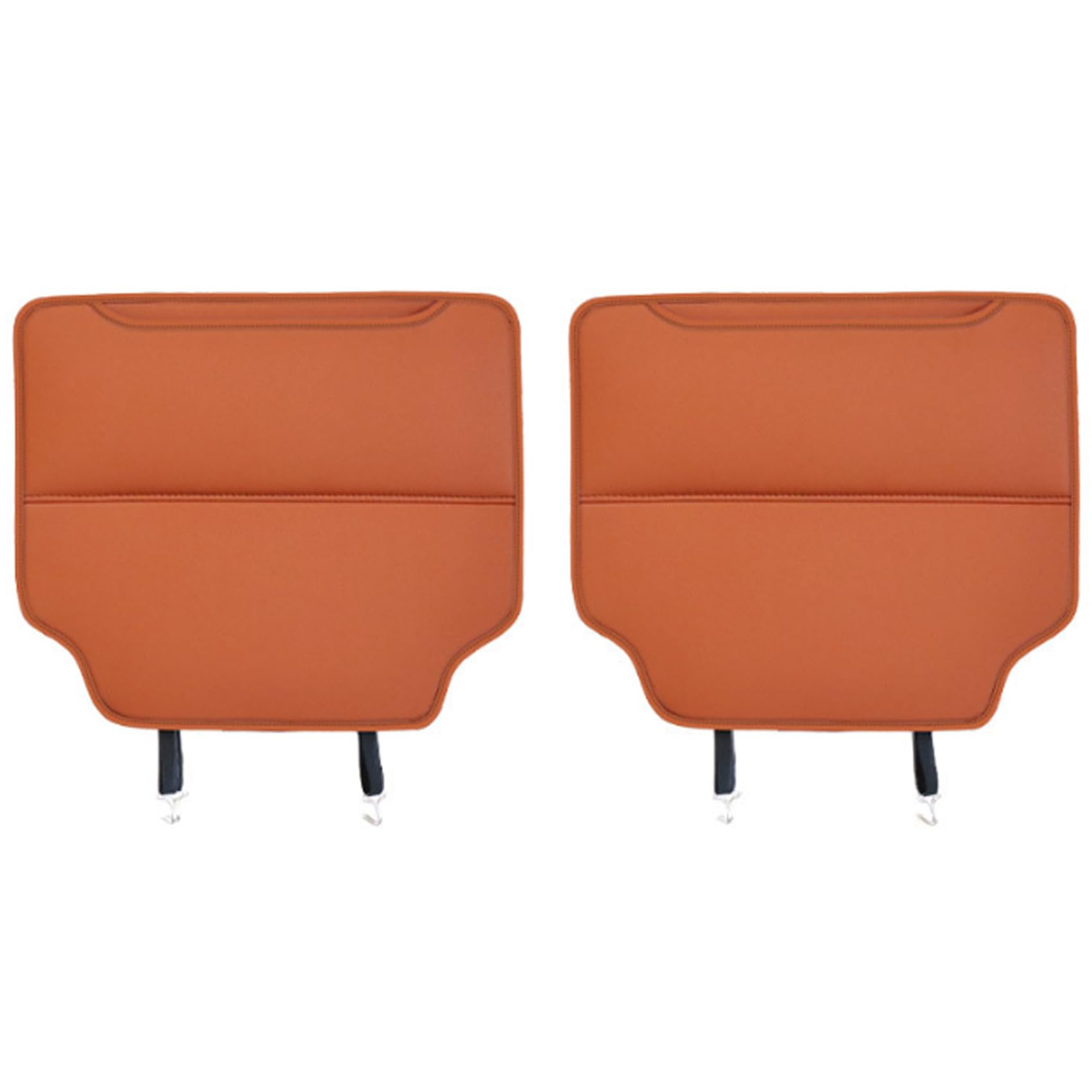2 Pezzi Organizer Sedile Posteriore Auto per Opel Meriva/Mokka/Tigra/Vectra/Grandland/Zafira, Sedile Posteriore Organizer Schienale in Pelle Cuscinetti Anti-Calcio,- Orange