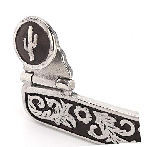 Pssopp Cowboy Horse Spurs Decoration Hand Sculpture Spurs Decoration Boot Spurs Stainless Steel for Men - Thumbnail 5