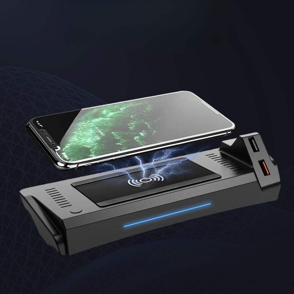 Caricatore Wireless Auto per A4 per a5 per s4 15W Ricarica Caricatore | Compatibile per a4/ per a5, ricarica 15W veloce, design compatto, installazione per facile, cavo incluso