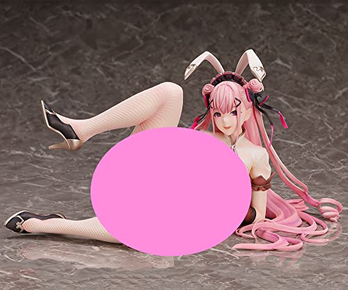 TRUEDECOMIX Ecchi Anime Modell Figur Spielzeug Anime Bunny Maid Lucy 1/4 Statue Zeichentrickfiguren vollbusiges heißes Mädchen ausgesetzt Cartoon-Modell Desktop-Ornamente Otaku-Sammlung Cover
