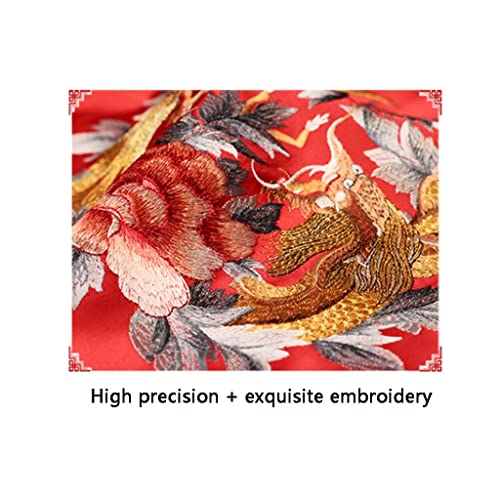 Chinese stijl tafelloper Zen thee tafel lange tv kast schoen kast cover doek retro borduurwerk bed vlag,14x67 inches… - Image 3