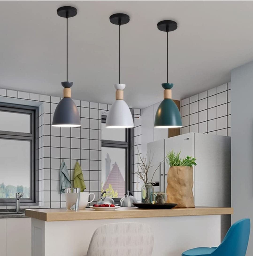 Lyse Decor Hanging Lights for Living Room, Pendant Lights for Ceiling, Lights for Kitchen Counter, Ceiling Lights for Hall and Balcony and Hanging Lamps for Home Decoration Cafe (Pack of 3)
