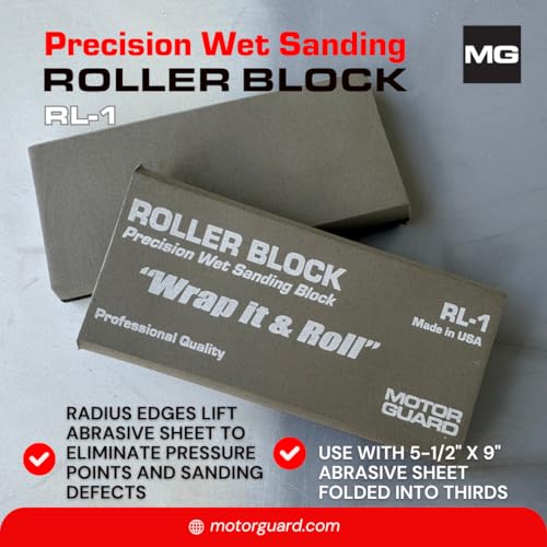 Image of Motor Guard - Roller-Block Precision Wet Sanding Block (RL-1), One Size