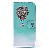 Deego The Balloon and House Pattern Card Holder Case Cover for iPhone 6 Plus