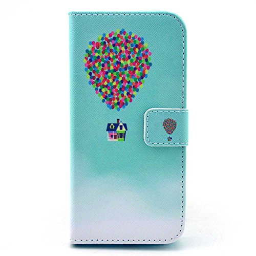 Deego The Balloon and House Pattern Card Holder Case Cover for iPhone 6 Plus