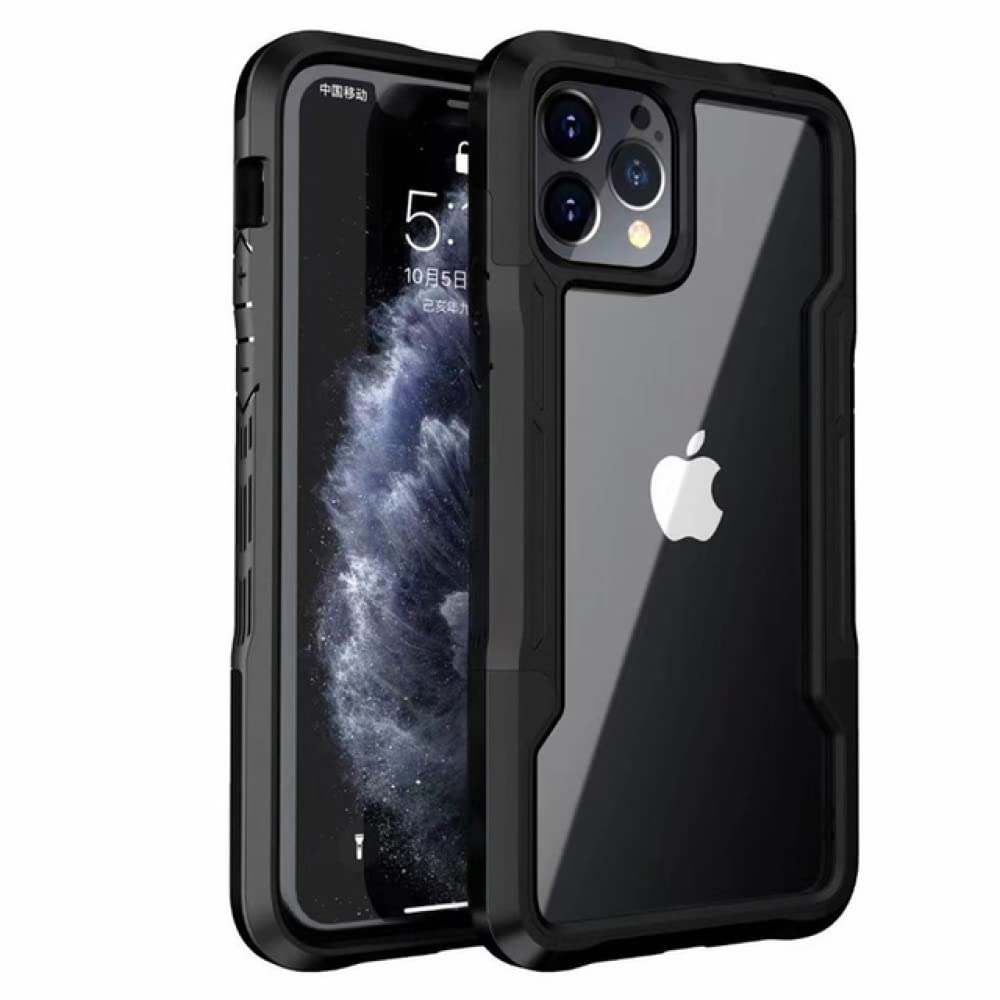 Coque iPhone antichoc avec protection renforcée angles TPU Noir - 8
