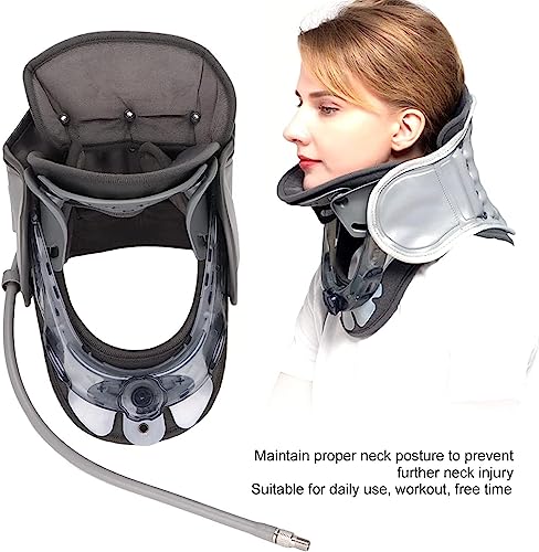 CukUJH Cervical Support Traction Device Neck Support Brace Adjustable Neck Pain Relief Stabilising Stretch Corrective Therapy Tool