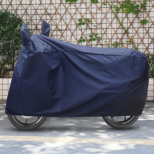 Image of FABTEC Two Wheeler UV Protection & Dustproof Bike Cover Compatible with Yamaha Nmax 155 (Blue)