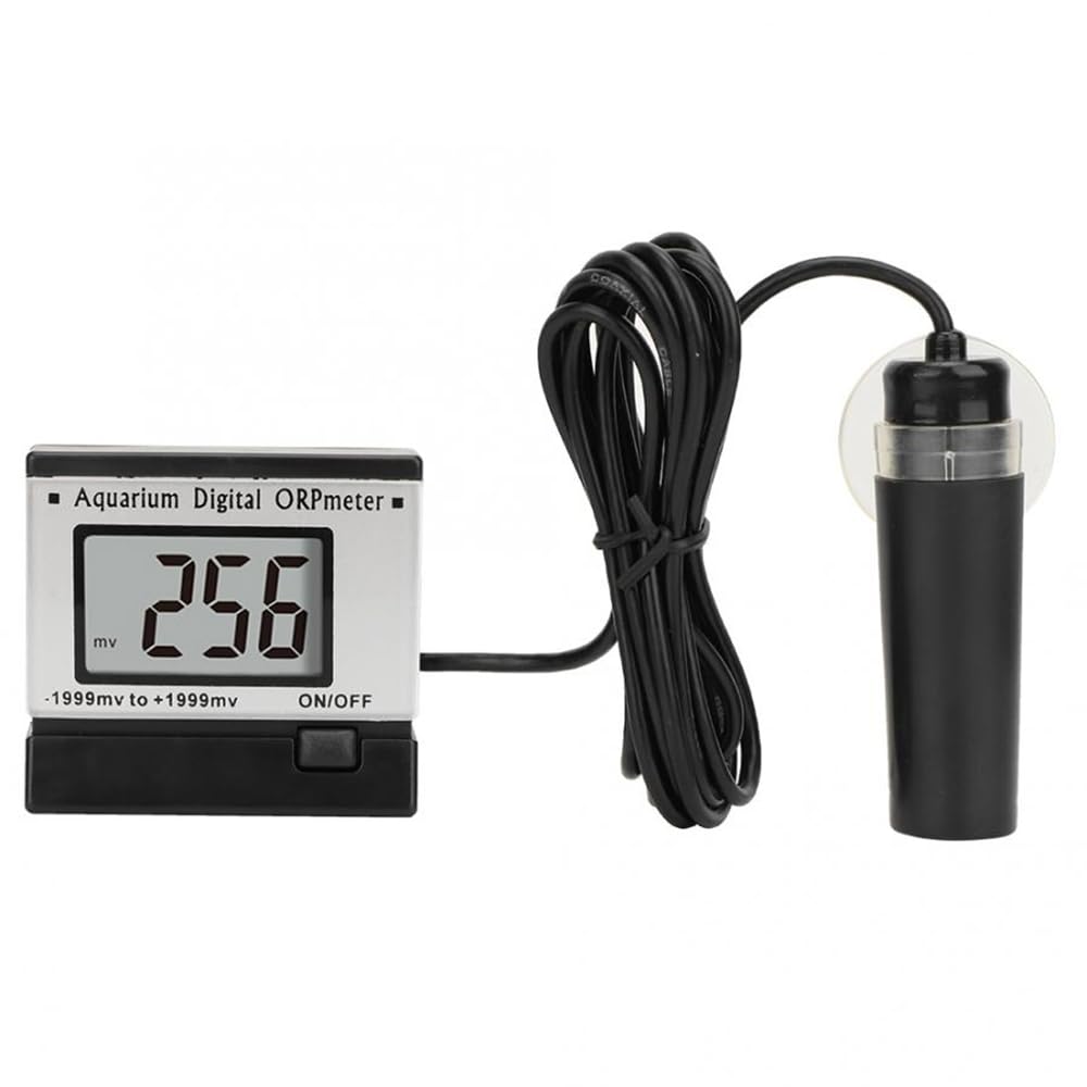 SagaSave Probador de calidad del agua, -1999 ~ 1999 mV, medidor ORP Redox en línea con pantalla LCD, detector profesional de calidad del agua para acuarios, piscinas, acuicultura