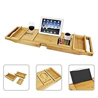 Algopix Similar Product 9 - Todeco  Bathtub Tray Wooden Bathroom