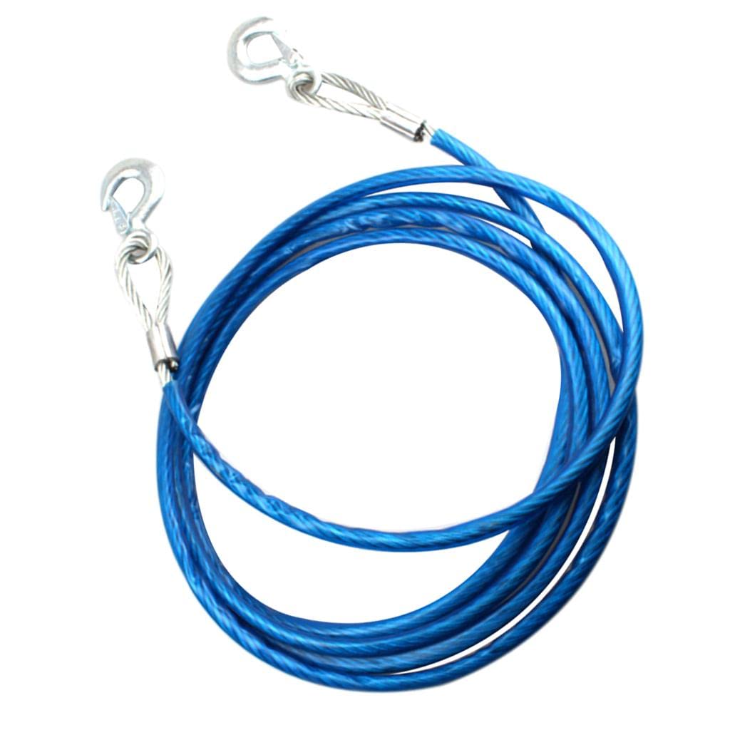 Cable de Remolque para Coche de 5 M Y 7 Toneladas con Ganchos.