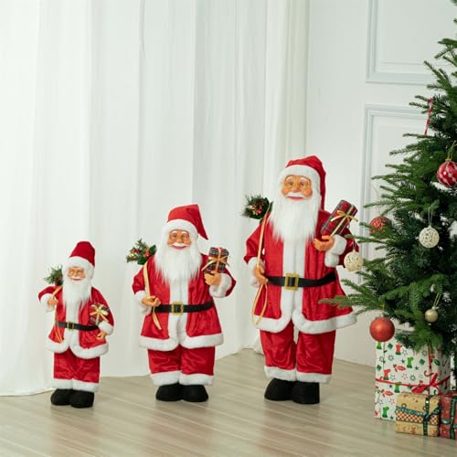 Figurine de Père Noël gain de place, grand format ajustable pour petit espace - 6