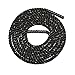 Amazon Basics Battle Rope for Home Gym Workout, Exercise Training Equipment, 2 Inch x 30 Feet, Black