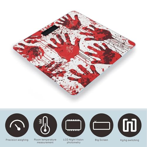 Báscula digital de baño de vidrio templado VstaDank 400 lb miniatura 3
