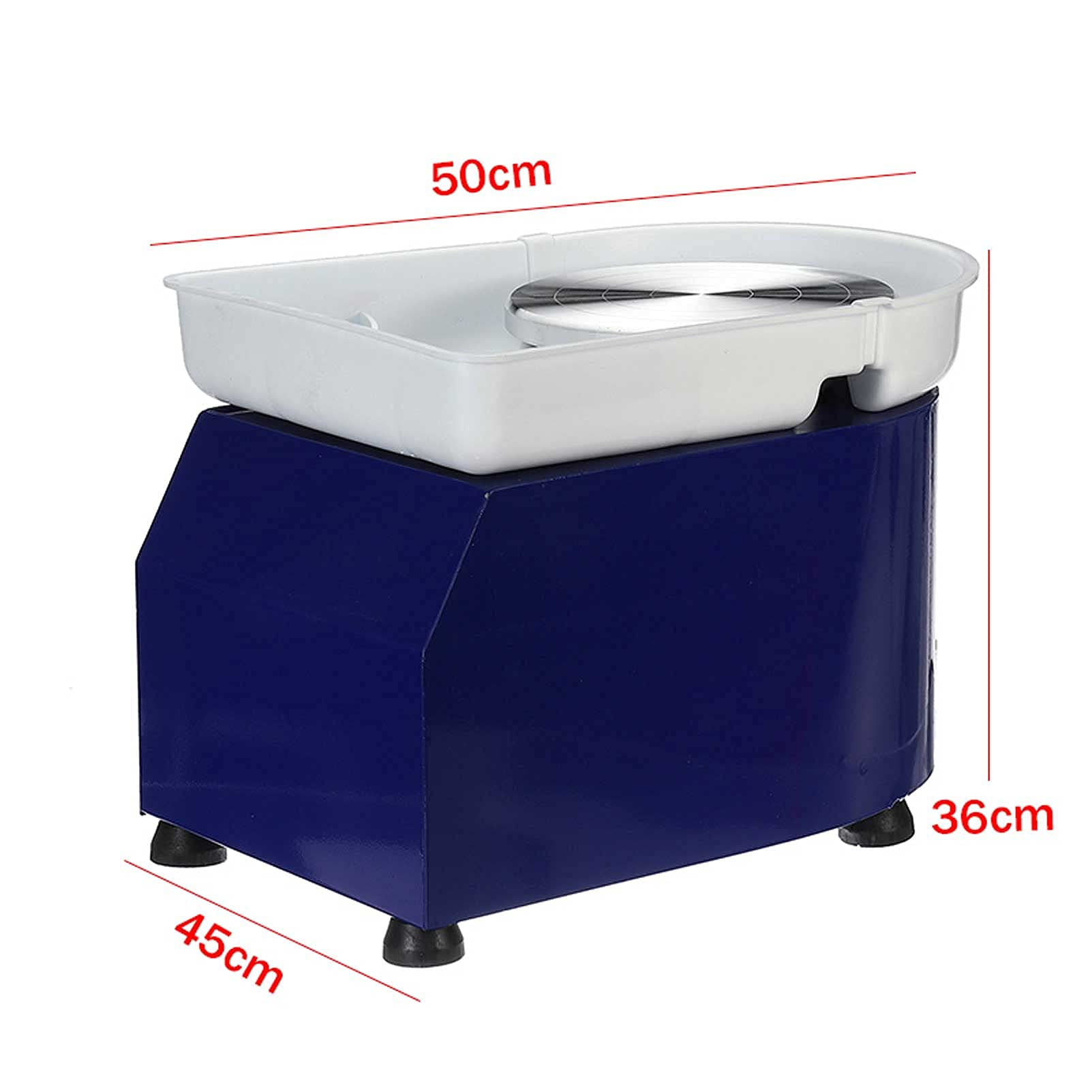 Pottery Forming Machine 350W Electric Pottery Wheel DIY Clay Tool with Tray Flexible Foot Pedal for Ceramic Work Silent