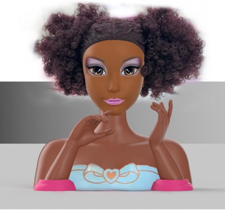 Doll Head for Hair Styling Kids-9Inch,Hair Salon Toys Makeup Kit Princess Accessories Pretend Play Toys Birthday Gifts for 3-8 Year Old Girls