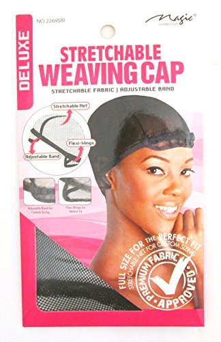 Magic Collection Stretchable Weaving Cap #2269str Adjustable Band Stretch Net Flexi-wings Full Size for the Perfect Fit with Premium Fabric