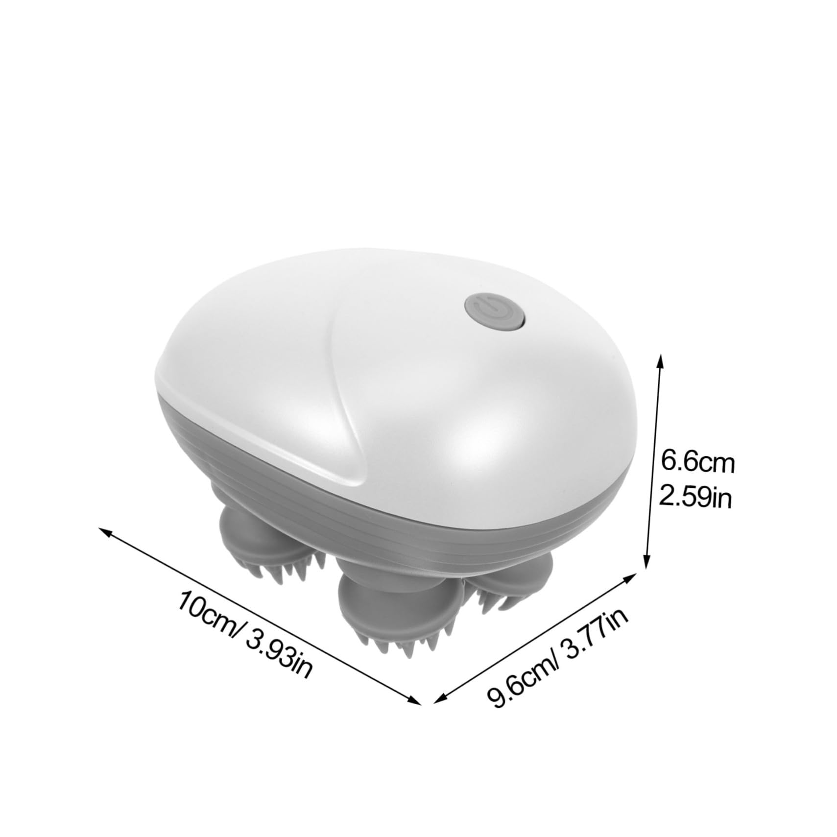 ERINGOGO 2 Juegos Masajeador Eléctrico Portátil Resistente al Agua Dispositivo de Masaje de Cabelludo Diseño Ergonómico para de Estrés Casa y Salón de