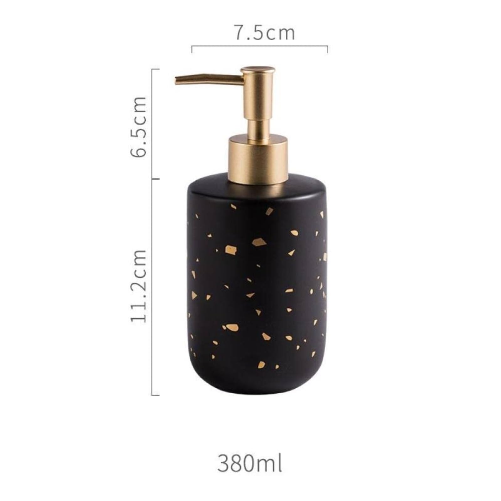 Dozownik Mydła Balsamu Hotelu Ceramiczny Dozownik Mydła W Płynie Nordic Lotion Foam Pump Do Butelek Wielokrotnego Napełniania Płynie Butelka(White)