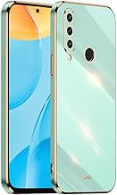HONLEN Case for Huawei P30 Lite (6.15 Inches), Soft Silicone TPU Case, Electroplated Frame Design - Green