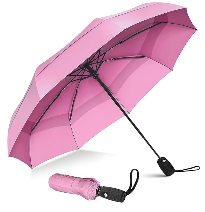 Image of Umbrella for Women | Umbrellas for Men | UV Coated 3 Fold Umbrella for Rain with Auto Open and Close Small Folding Travel-Foldable Windshield