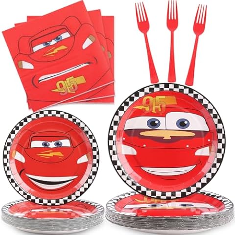 JOYOCEAN Cars Birthday Party Set Cover