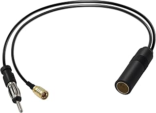 DAB Splitter Kabel RG174 DAB Luftseilbahn Radio Antenne Splitter Kabel SMB DIN Stecker auf ISO Sockel Kabel Din Weiblich a...