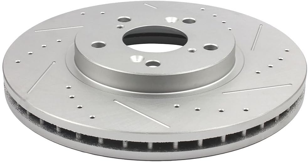 cciyu Front Brake Kits - 2 Brake Rotors & 4 Ceramic Pads fit 2001-2002 For Acura MDX 1999-2004 For Honda Odyssey