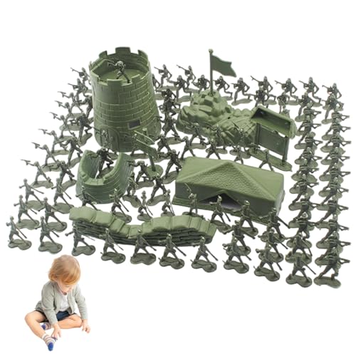 Suxdlan Juego de 100 Soldados de Juguete, Juguetes de Soldados