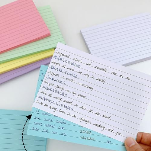 Blocs de notas para tomar notas con 900 hojas forradas y 6 libretas multiusos de colores 6