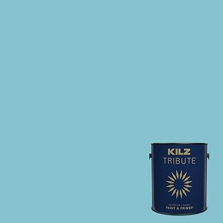 TRIBUTE Paint & Primer, Interior, Satin, Hawaiian Ocean, 1 Gallon