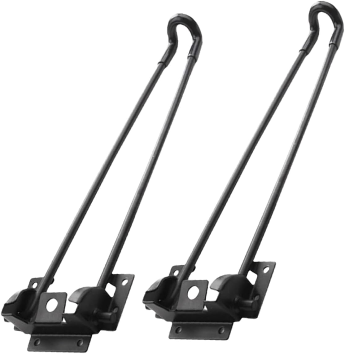 2Pcs Iron Folding Table Legs Black Foldable Desk Hardware