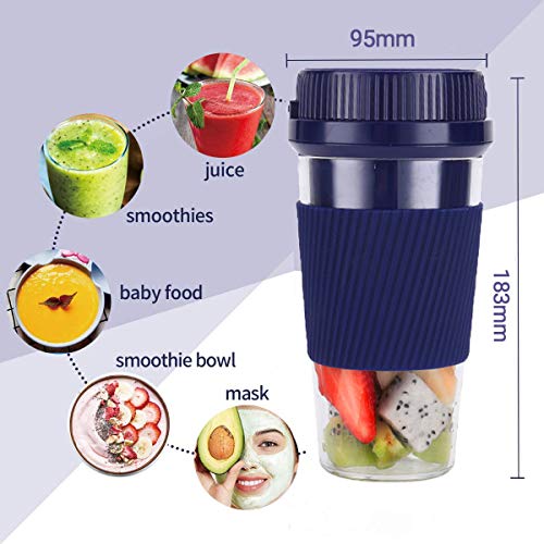 10 Best Portable Blender Single Serve Personal Size Blender Usb Rechargeable Juicer Cup Fruit Mixing Machine Baby Travel 380ml Fda Bpa Free Green 08 Sep Juicer Machine List