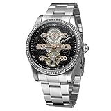 DIAMOND DEKORATION: Strasssteine und Gitterdekorationen, machen die Uhr glänzend und einzigartig.