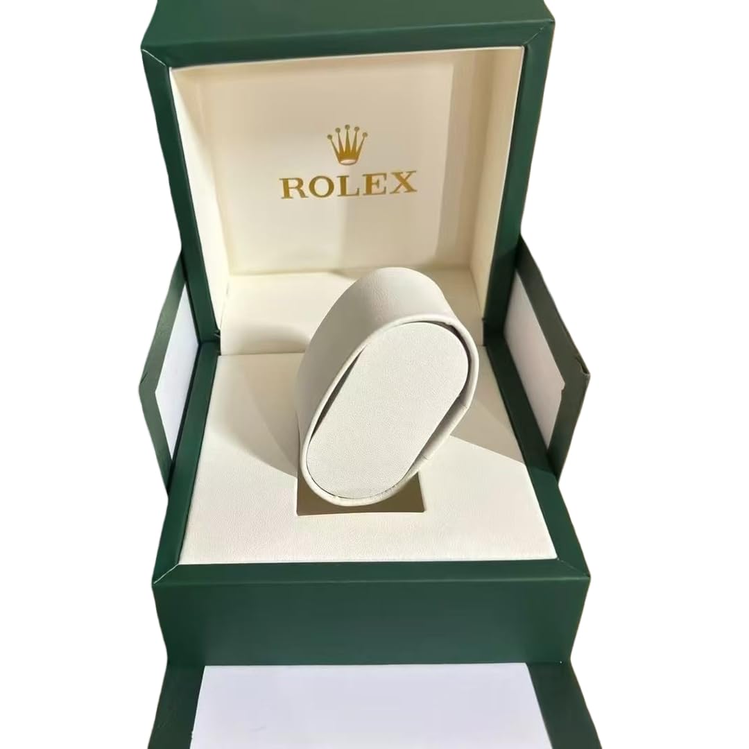 Compacta Reloj Vitrina Verde Única Ranura Almacenamiento Caja Protección Soporte con Exterior Embalaje Estuche para Rolex Box