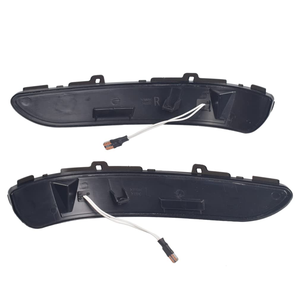 2 pezzi indicatori di direzione dinamici a LED nello specchietto retrovisore per Peugeot 2008 208 2013-2020 per Citroen C3 C4 For Cactus 2016 Dinamico (Nero)