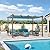 PURPLE LEAF 10' x 13' Outdoor Retractable Pergola with Shade Canopy Patio Metal Shelter for Garden Porch Pavilion Natural Wood Grain Frame Aluminum Gazebo Modern Backyard Grill Pergola Turquoise Blue