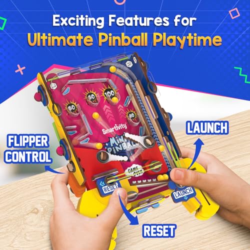 image for Smartivity Mini Pinball for Kids Ages 6 to 12 Years | Build Your Own -