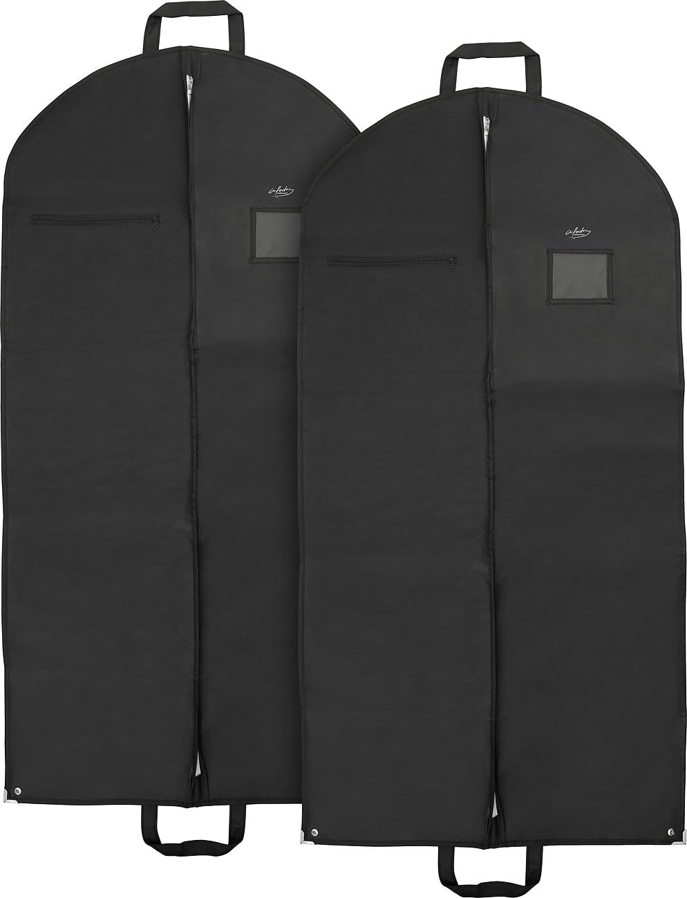 infactory Anzugtasche: 8er-Set Faltbare Kleidersäcke, atmungsaktiv, Innentasche, 120 x 60 cm (Anzughülle, Kleiderschutzhülle)