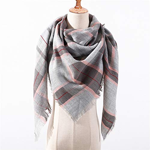 Écharpe chaude style triangle et grands châles d'hiver pour les femmes