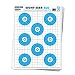 Sight Seer Paper Bullseye Shooting Targets for Pistol & Rifle 19"x25" (Blue, 25 pack)
