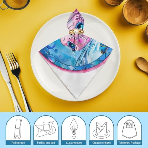Servilletas de Tela Cuadradas Coloridas Pack 6 miniatura 7