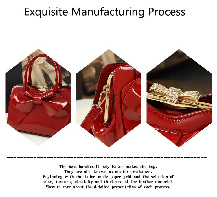 Image of JHVYF Women Tote bag Satchel Purses and Handbags for Women Shoulder Bags Bow Purse
