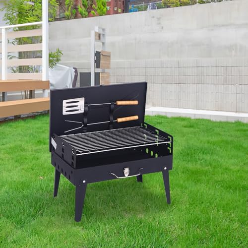 Whemyreat Barbacoa Portátil Plegable De Carbón Para Barbacoa, Barbacoa Pequeña Al Aire Libre, Mini Barbacoa De Carbón Para Camping, Picnic, Playa, Jardín, Fiesta, Altura Regulable Para 3 A 5 Personas Whemyreat Barbacoa Portátil Plegable De Carbón Para Barbacoa, Barbacoa Pequeña Al Aire Libre, Mini Barbacoa De Carbón Para Camping, Picnic, Playa, Jardín, Fiesta, Altura Regulable Para 3 A 5 Personas