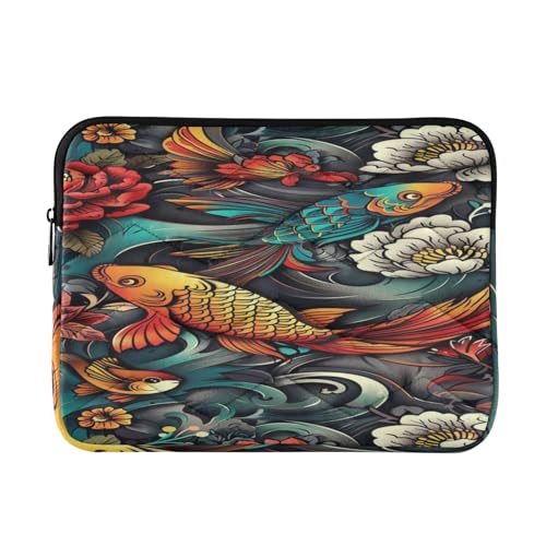Funda para portátil 13-14 pulgadas patrón tatuaje impermeable
