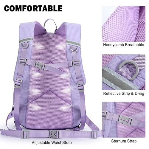 Mochila ligera de senderismo 22L para trekking y ciclismo miniatura 6