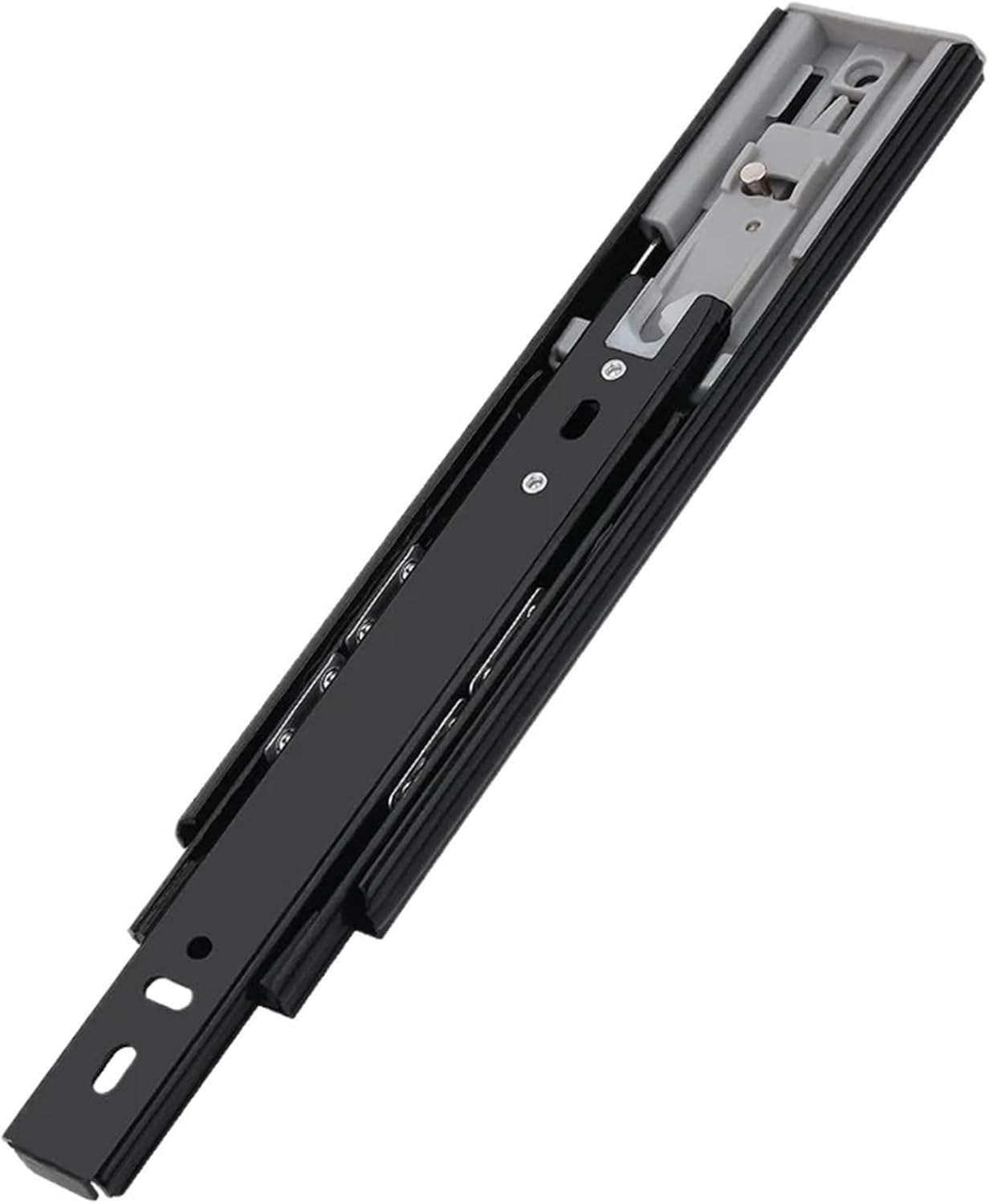 Hardware Full Extension Side Mount Drawer Slides 8-20" Cold Rolled Steel Three-Section Drawer Slides Silent Furniture Hardware(SET-A-14 inches-35cm)