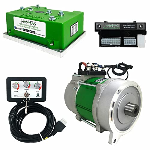 Navitas Dc To Ac Conversion Kit For Club Car Precedent Golf Carts | Compatible With Models With Curtis 1510/1515 Controllers | High Speed/Torque 4Kw Ac Motor &Amp; 600A Tac2 Controller With Otf Programmer