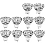 AGOTD 10 x 3W GU4 MR11 Bombilla LED Lámpara 12V, Mini Spot luz, 35 mm de Diámetro,Reemplazo 20 W 25w 30w 35W Lámpara Halógeno, 12V DC AC, 38 Ángulo, 250LM, Blanco Frío 6000K