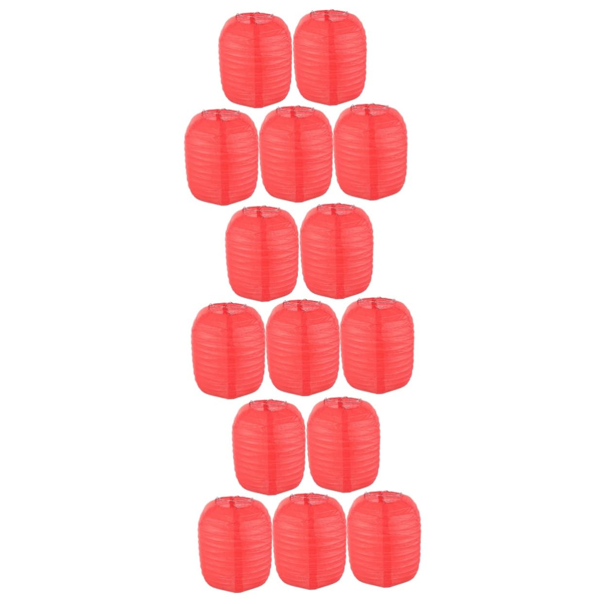15piezas Farolillos Decorativos Linternas Colgantes Plegables y Celebraciones Diseño Chic Rojo